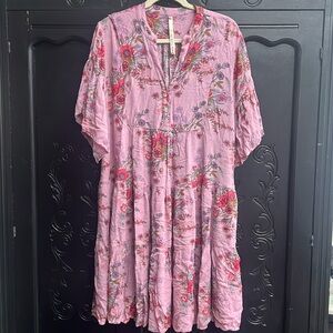 Floral Tiered Mini Dress Size XL